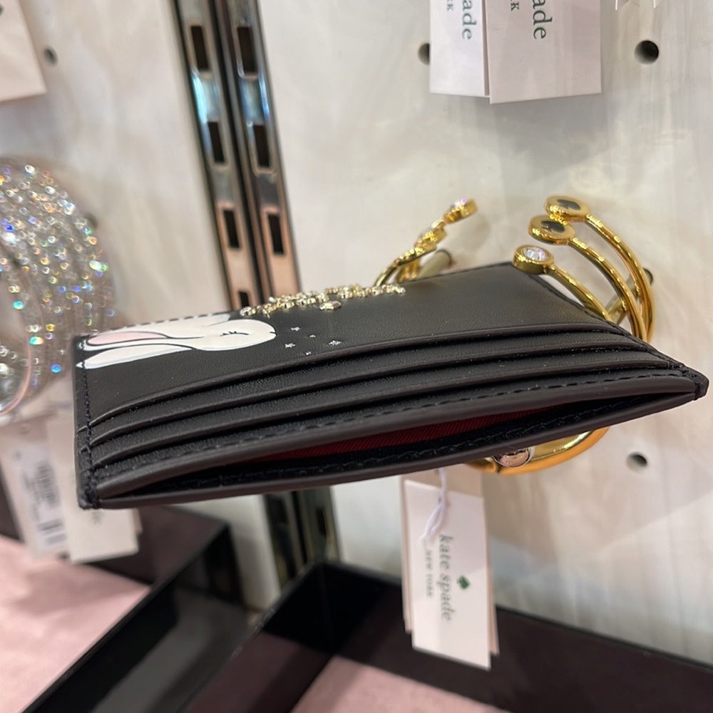 Kate Spade Bunbun Bunny Small Slim Card Holder Wallet

COLOR:
Black Multi
NWT - Picture 7 of 16